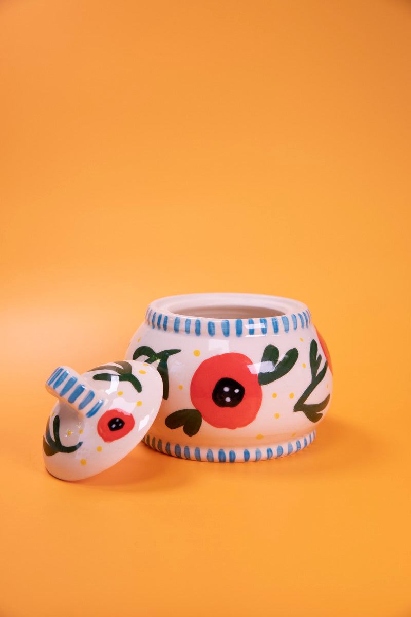 Wheel-Thrown Poppy Jar (Second)