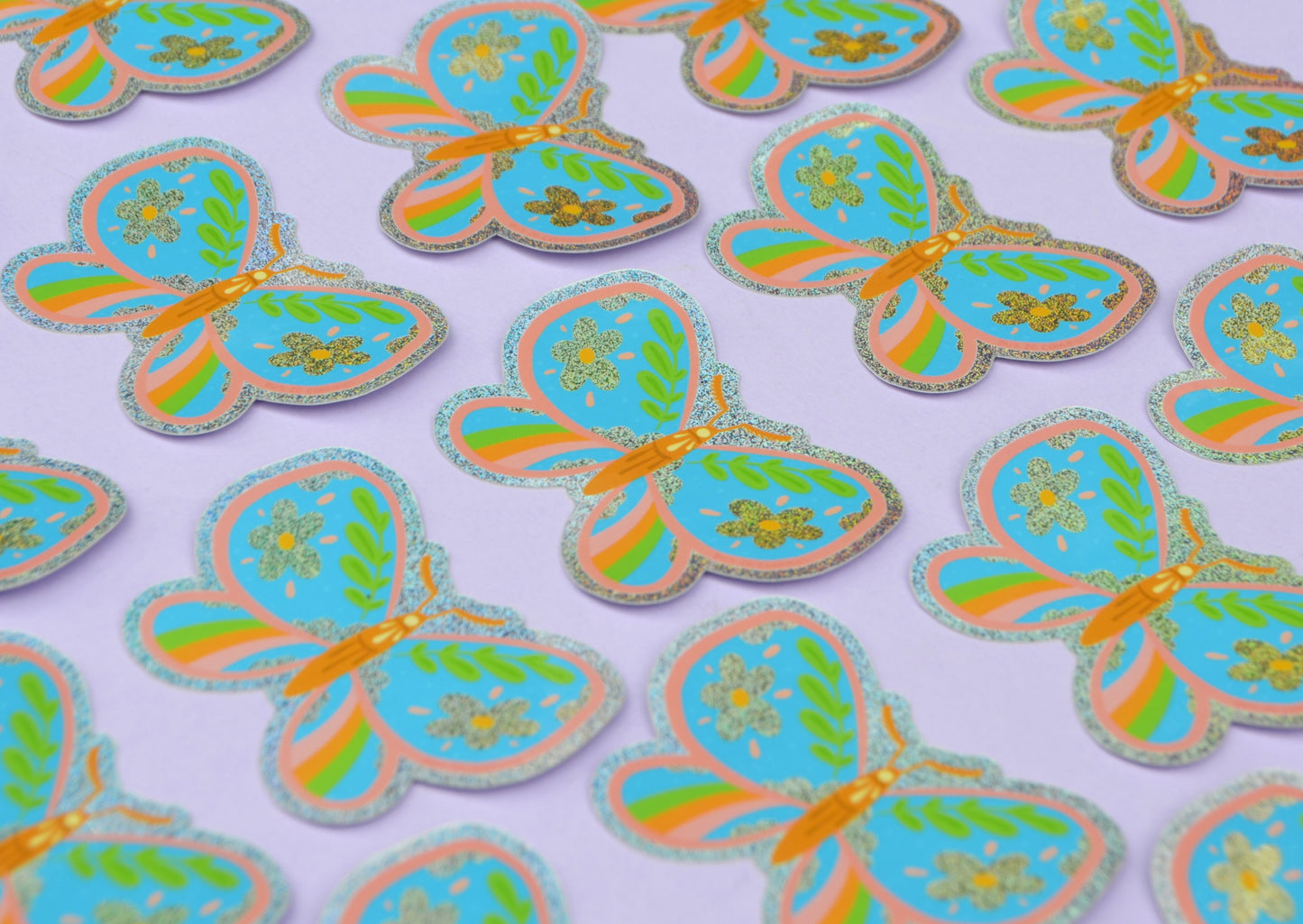 Blue Moth Sticker