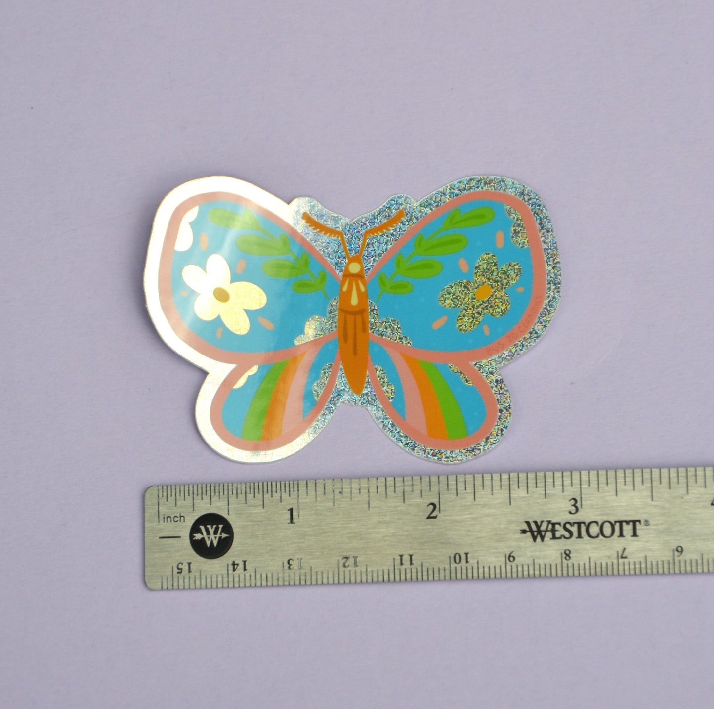 Blue Moth Sticker