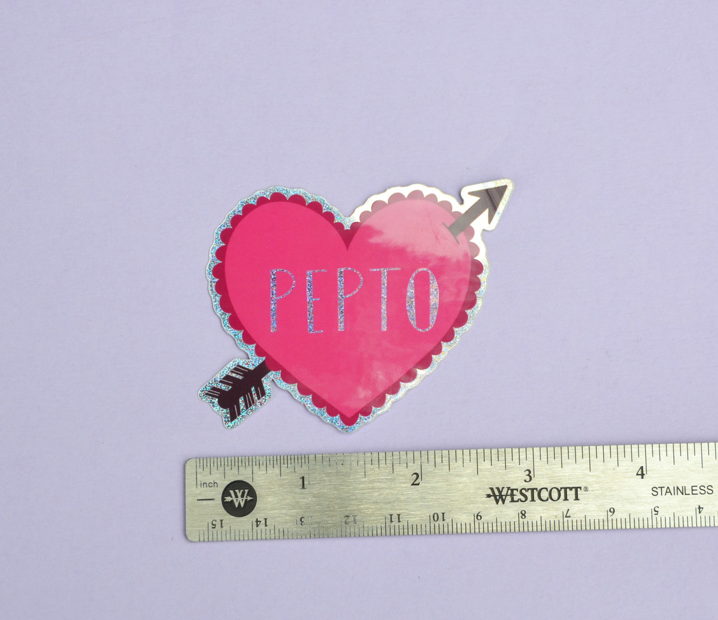 Pepto Heart Sticker