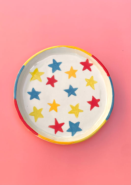 Colorful Stars Dinner Plate