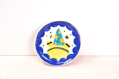 Frog wizard trinket dish