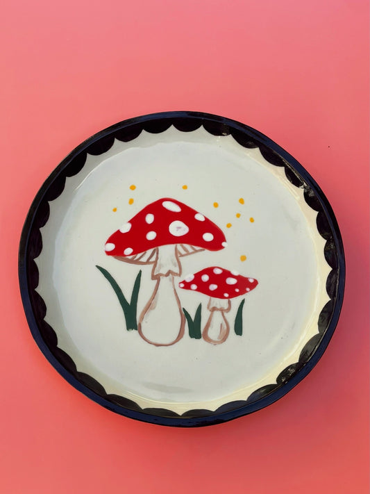 Mushrooms In the Forest Dinner Plate