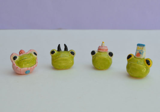 Silly Mini Frog heads