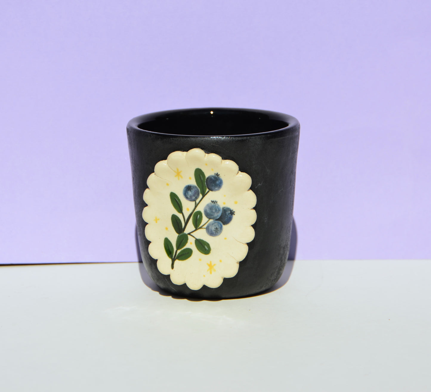 Scalloped Blueberry Cup