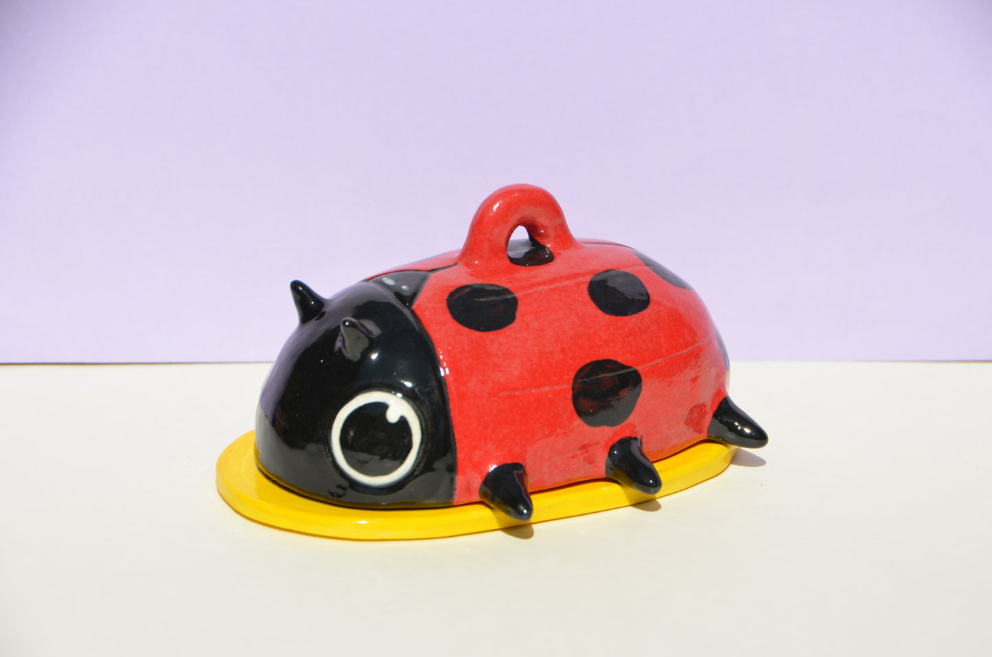 Lady Bug Butter Dish