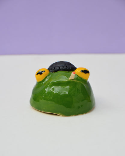Skater Boi Frog With Cigarette