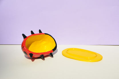 Lady Bug Butter Dish