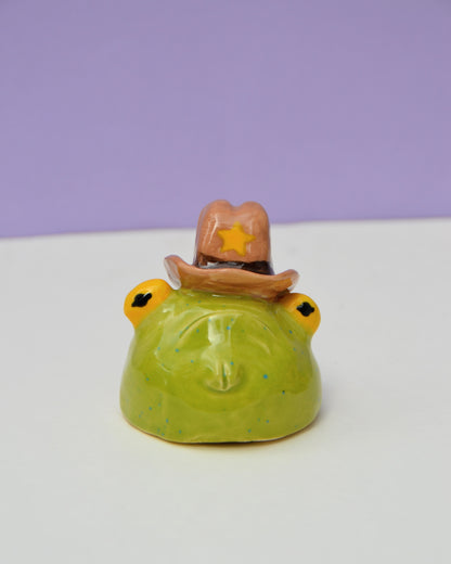 Cowboy Frog Bust
