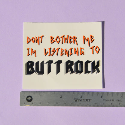 Butt Rock Sticker