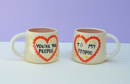PeePee PooPoo BFF Matching Mug Set