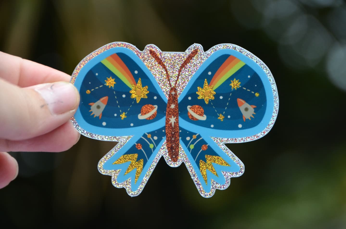 Space Moth Sticker