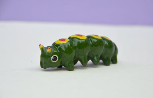 Caterpillar Ceramic Sculpture