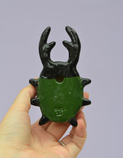 Green Beetle Wall Sculptures