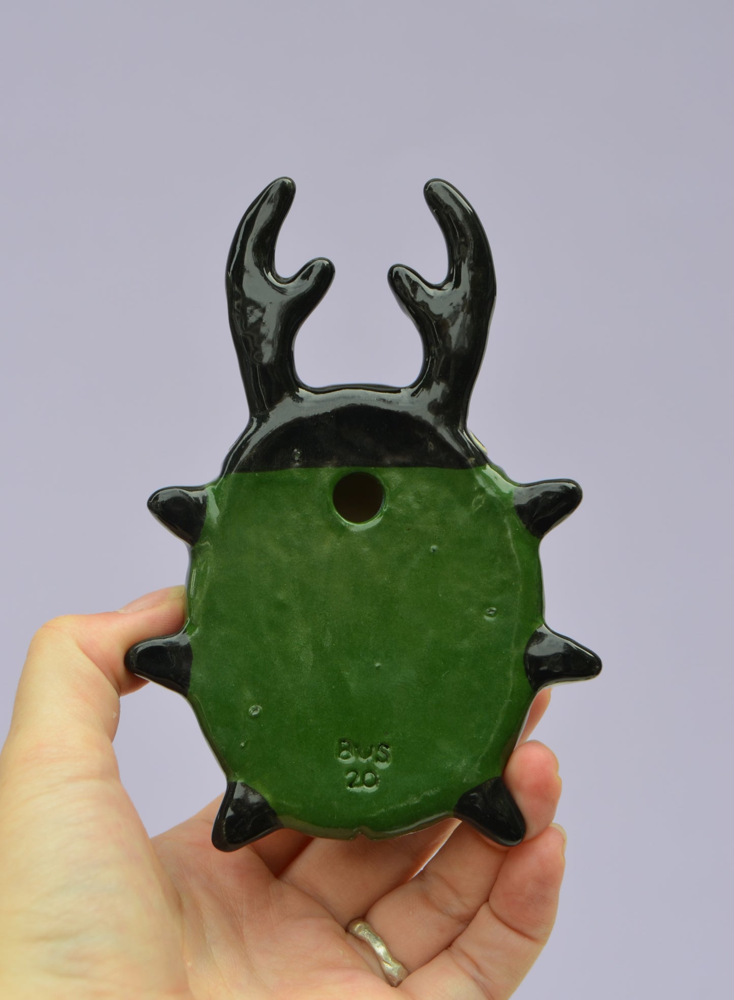 Green Beetle Wall Sculptures