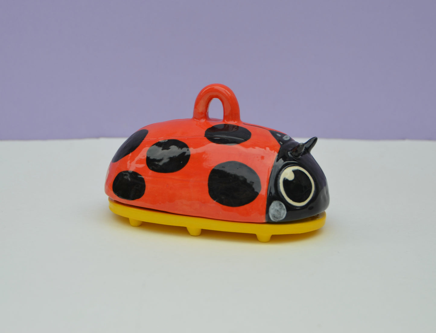 Lady Bug Butter Dish